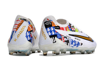 Harry Kane X Nike Phantom GX Elite FG Firm Ground Soccer Cleats - White/Rainbow