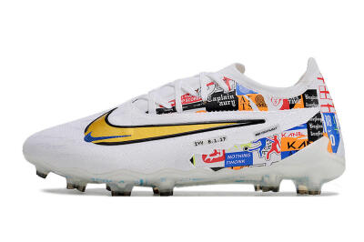 Harry Kane X Nike Phantom GX Elite FG Firm Ground Soccer Cleats - White/Rainbow