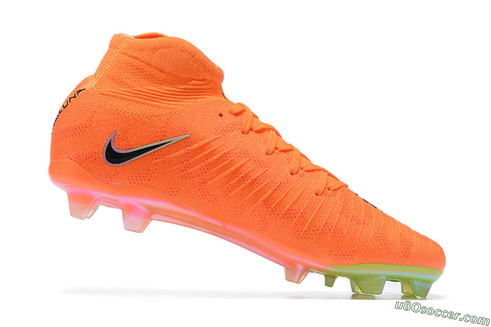 Nike Phantom Luna Elite FG Firm Ground Soccer Cleats - Orange/Black/Green 6