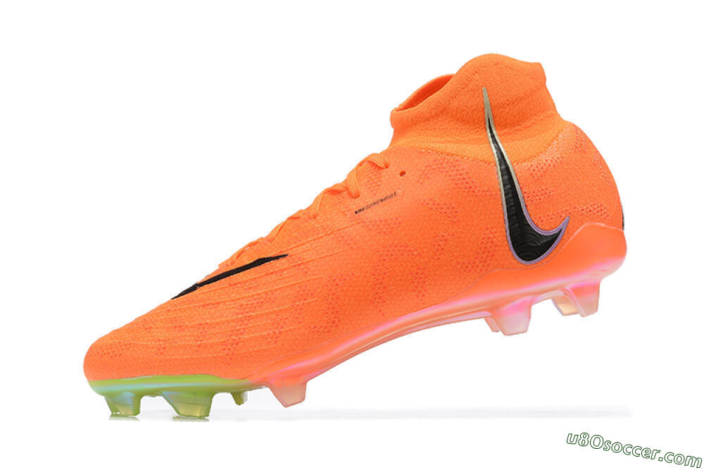 Nike Phantom Luna Elite FG Firm Ground Soccer Cleats - Orange/Black/Green 7