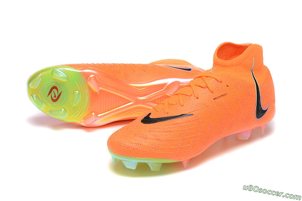 Nike Phantom Luna Elite FG Firm Ground Soccer Cleats - Orange/Black/Green 3