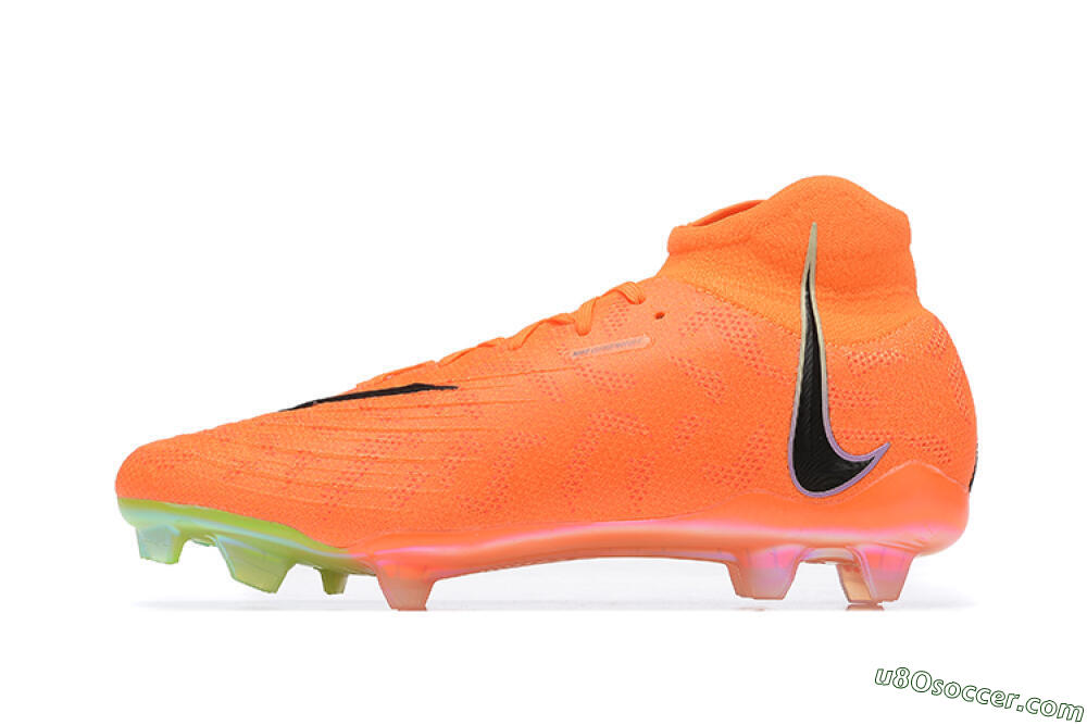 Nike Phantom Luna Elite FG Firm Ground Soccer Cleats - Orange/Black/Green 2