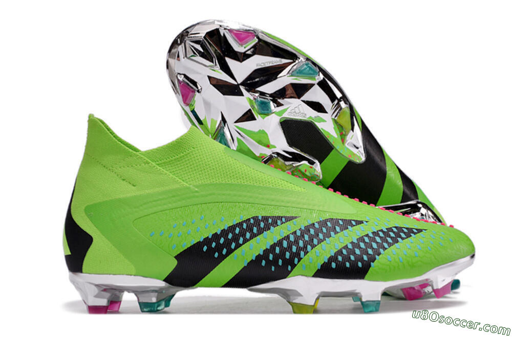 Adidas Predator Accuracy+ FG Firm Ground Soccer Cleats - Green/Blue/Black 1