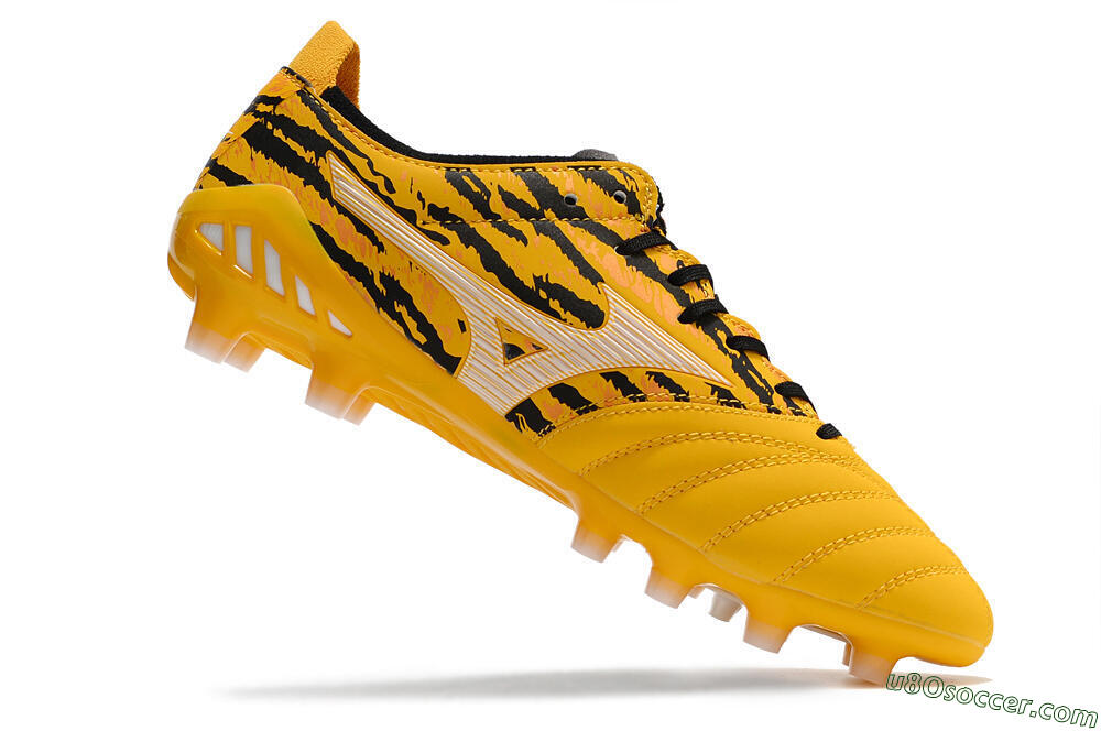 Mizuno Morelia Neo 3 Pro FG Firm Ground Soccer Cleats - Yellow/Black/White 6