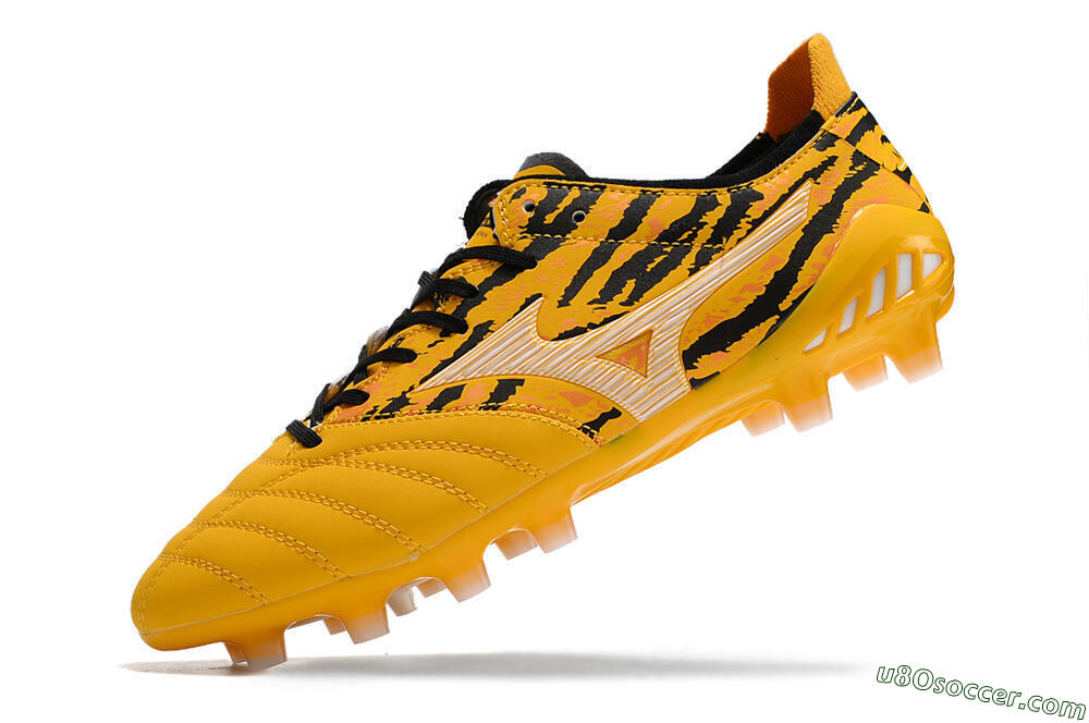 Mizuno Morelia Neo 3 Pro FG Firm Ground Soccer Cleats - Yellow/Black/White 7