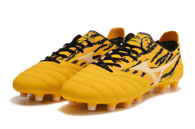 Mizuno Morelia Neo 3 Pro FG Firm Ground Soccer Cleats - Yellow/Black/White