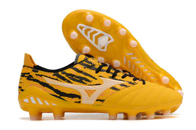 Mizuno Morelia Neo 3 Pro FG Firm Ground Soccer Cleats - Yellow/Black/White