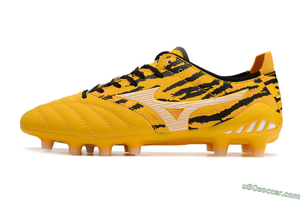 Mizuno Morelia Neo 3 Pro FG Firm Ground Soccer Cleats - Yellow/Black/White 2