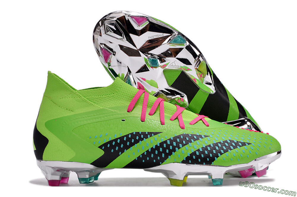 FG Soccer Cleats: Adidas Predator Accuracy.1 - Green, Blue