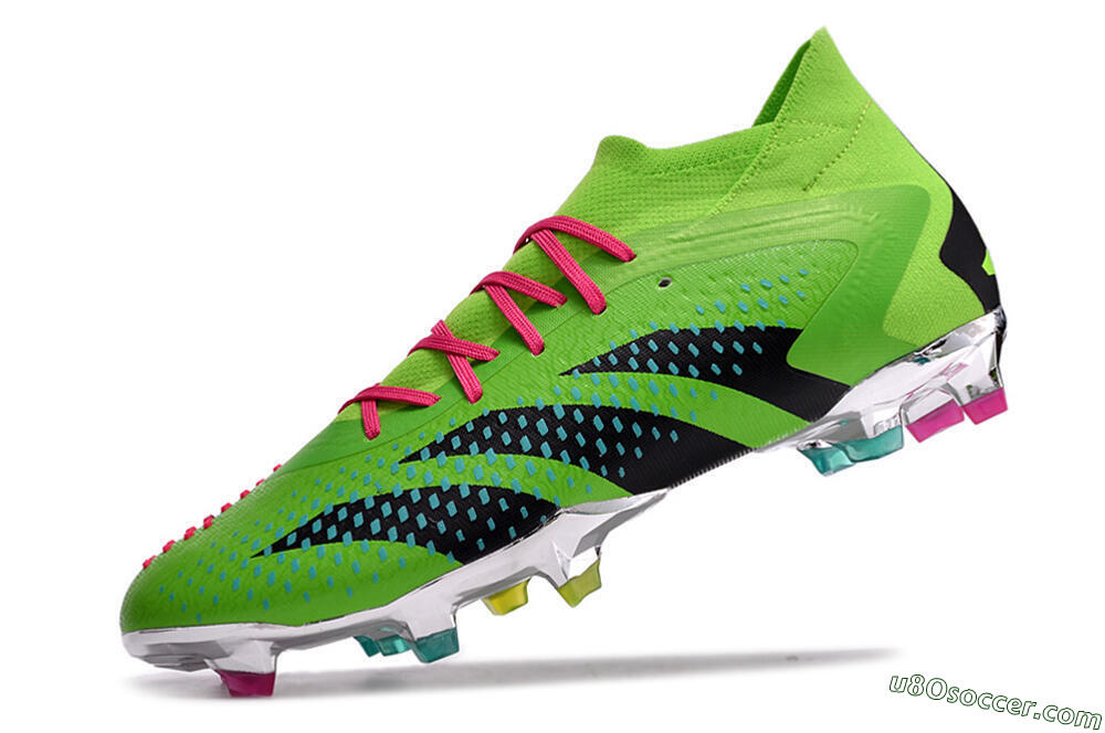 Adidas Predator Accuracy.1 FG Firm Ground Soccer Cleats - Green/Blue/Black 5