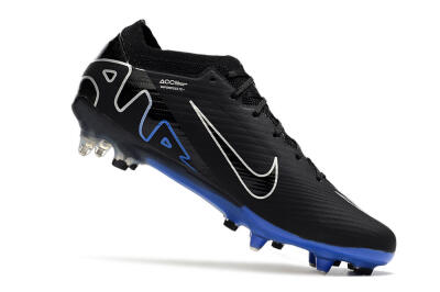 Nike Air Zoom Mercurial Vapor 15 Elite SG Soft Ground Soccer Cleats - Black/Blue/White