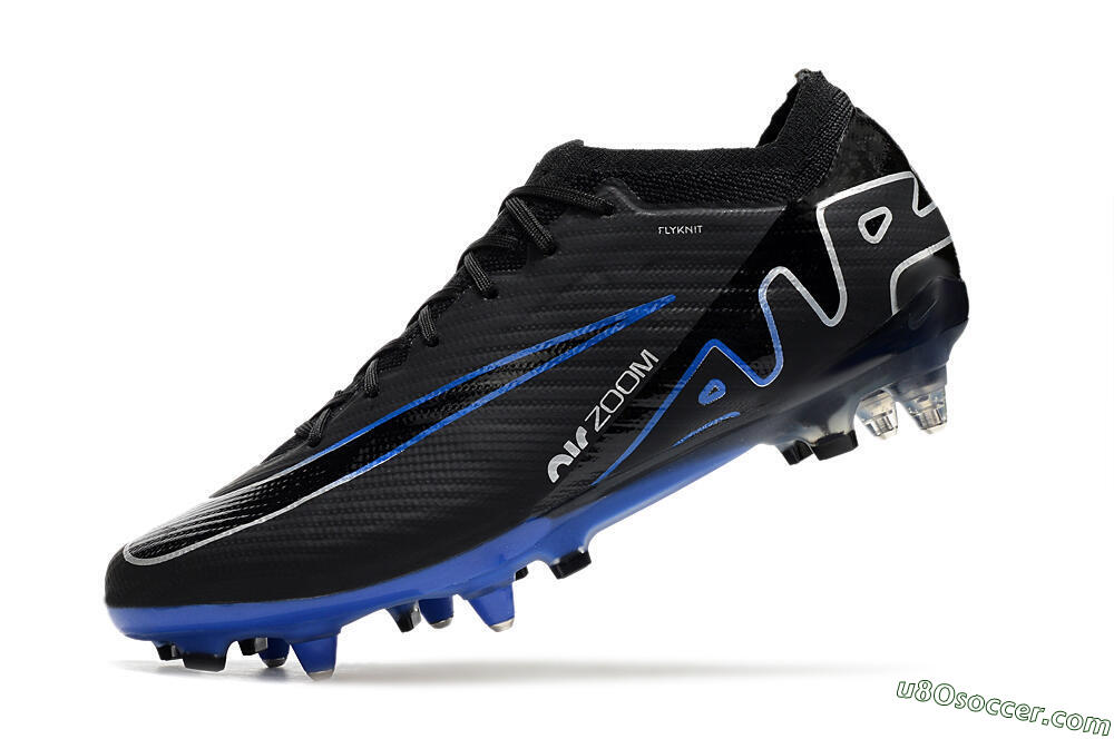Nike Air Zoom Mercurial Vapor 15 Elite SG Soft Ground Soccer Cleats - Black/Blue/White 5