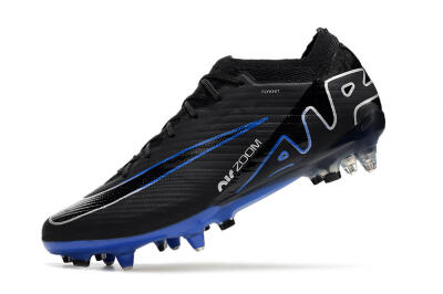 Nike Air Zoom Mercurial Vapor 15 Elite SG Soft Ground Soccer Cleats - Black/Blue/White