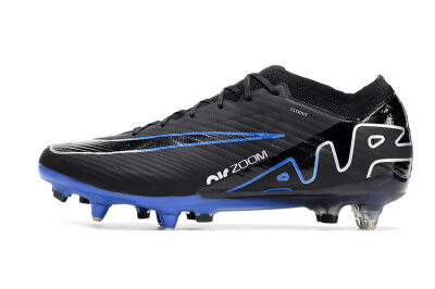 Nike Air Zoom Mercurial Vapor 15 Elite SG Soft Ground Soccer Cleats - Black/Blue/White