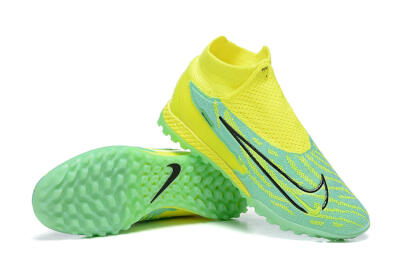 Nike Phantom GX Elite DF TF Artificial Turf Soccer Shoes - Blue/Black/Yellow