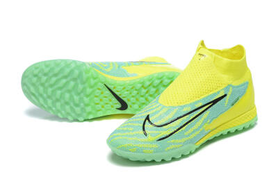 Nike Phantom GX Elite DF TF Artificial Turf Soccer Shoes - Blue/Black/Yellow