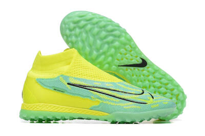 Nike Phantom GX Elite DF TF Artificial Turf Soccer Shoes - Blue/Black/Yellow