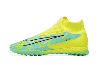 Nike Phantom GX Elite DF TF Artificial Turf Soccer Shoes - Blue/Black/Yellow