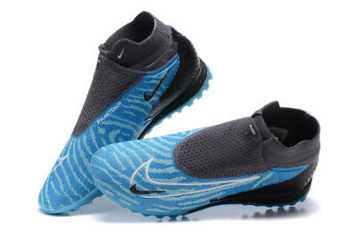 Nike Phantom GX Elite DF TF Artificial Turf Soccer Shoes - Blue/White/Black
