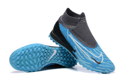 Nike Phantom GX Elite DF TF Artificial Turf Soccer Shoes - Blue/White/Black