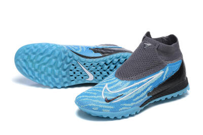 Nike Phantom GX Elite DF TF Artificial Turf Soccer Shoes - Blue/White/Black