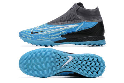 Nike Phantom GX Elite DF TF Artificial Turf Soccer Shoes - Blue/White/Black
