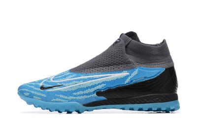 Nike Phantom GX Elite DF TF Artificial Turf Soccer Shoes - Blue/White/Black