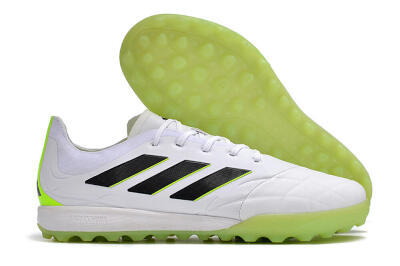 Adidas Copa Pure.3 TF Artificial Turf Soccer Shoes - White/Black/Green