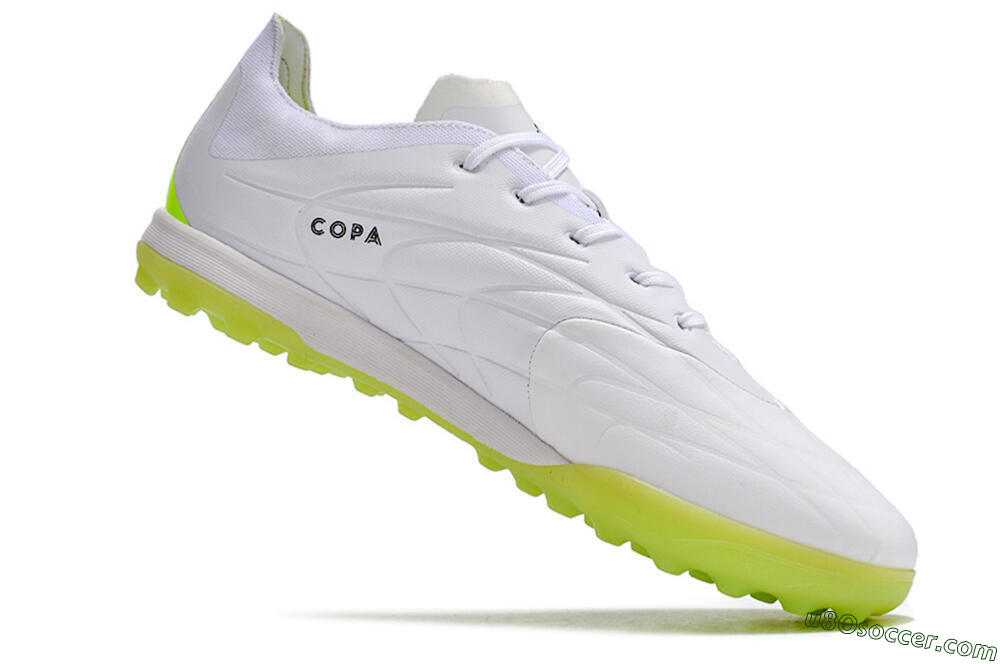 Adidas Copa Pure.3 TF Artificial Turf Soccer Shoes - White/Black/Green 4