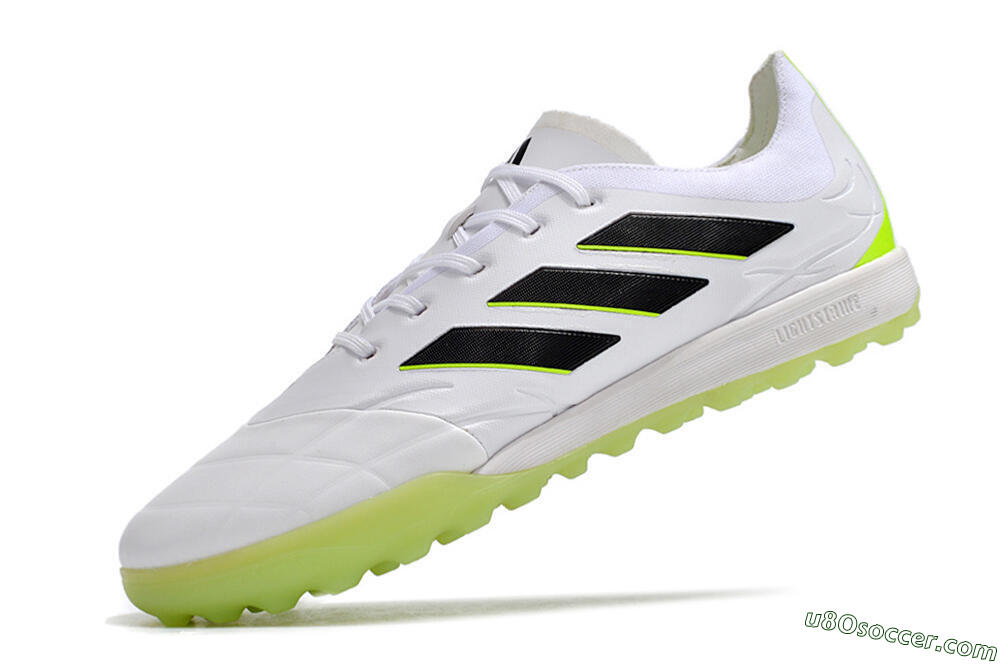 Adidas Copa Pure.3 TF Artificial Turf Soccer Shoes - White/Black/Green 5