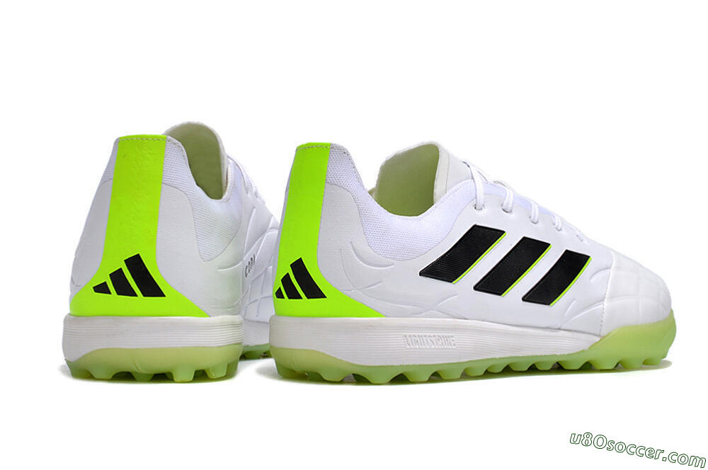 Adidas Copa Pure.3 TF Artificial Turf Soccer Shoes - White/Black/Green 6