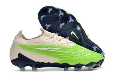 Nike Phantom GX Elite FG Firm Ground Soccer Cleats - Green/White/Beige