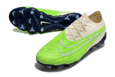 Nike Phantom GX Elite FG Firm Ground Soccer Cleats - Green/White/Beige
