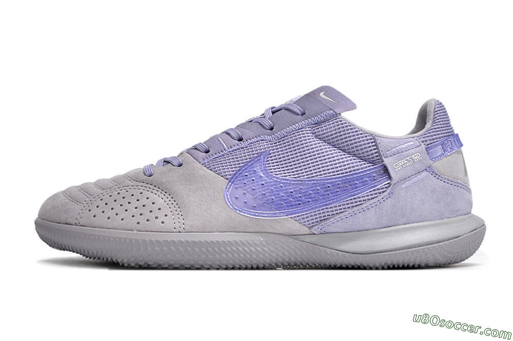 Nike Street Gato IC Indoor & Futsal Soccer Shoes - Purple/Grey 2