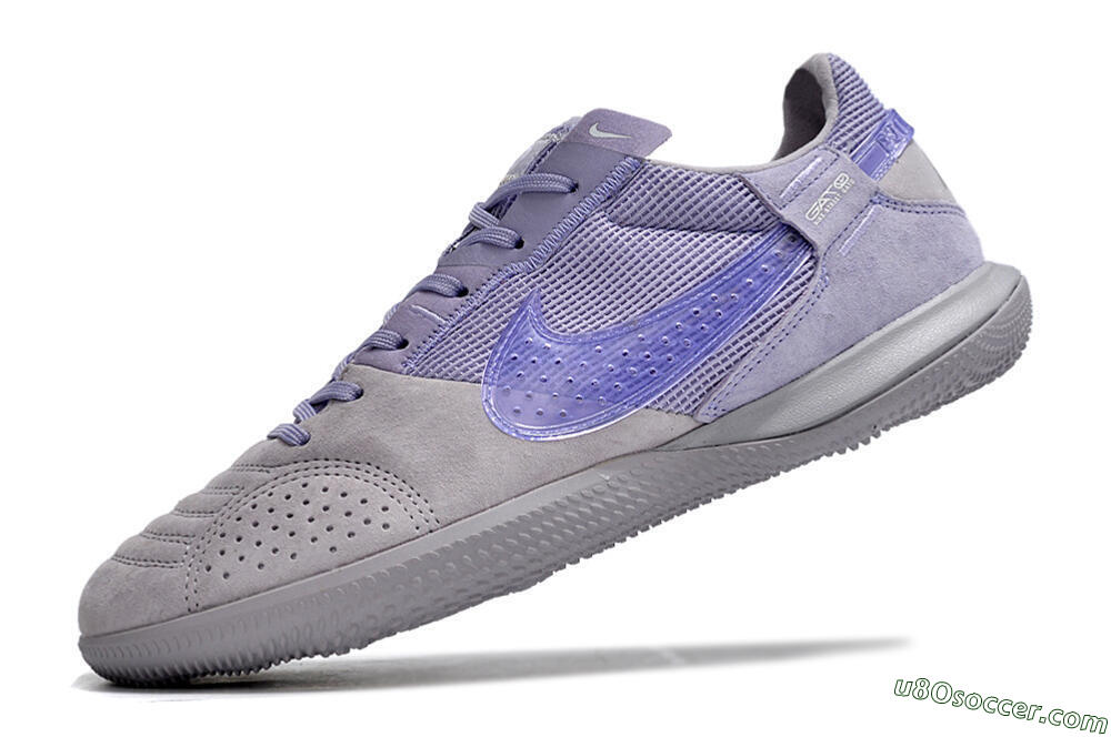 Nike Street Gato IC Indoor & Futsal Soccer Shoes - Purple/Grey 5