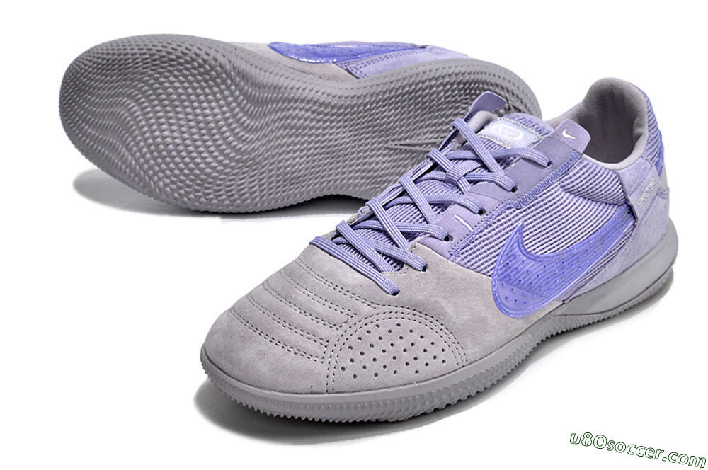 Nike Street Gato IC Indoor & Futsal Soccer Shoes - Purple/Grey 3