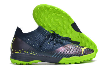 Puma Future Z 1.3 Teazer TF Artificial Turf Soccer Shoes - Blue/Green