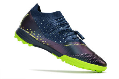 Puma Future Z 1.3 Teazer TF Artificial Turf Soccer Shoes - Blue/Green