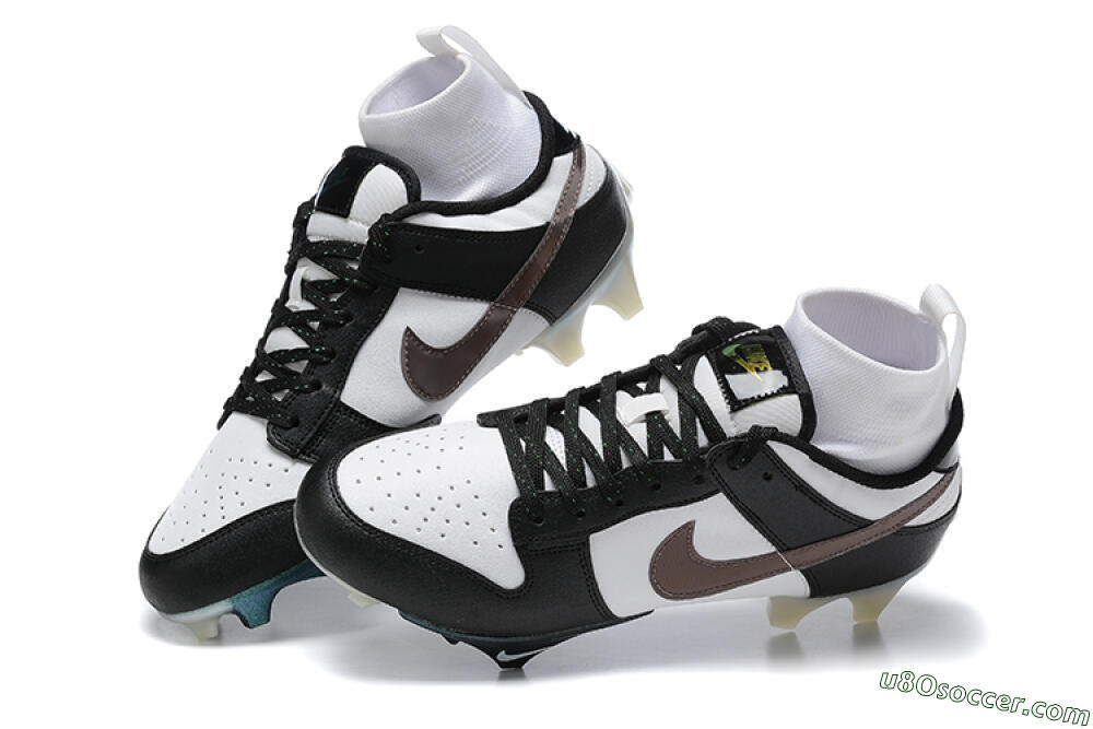 Nike Mercurial Vapor Ede Dunk Panda FG Firm Ground Soccer Cleats - White/Black/Brown 5