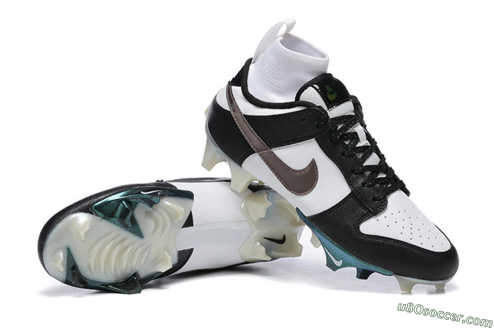 Nike Mercurial Vapor Ede Dunk Panda FG Firm Ground Soccer Cleats - White/Black/Brown 4