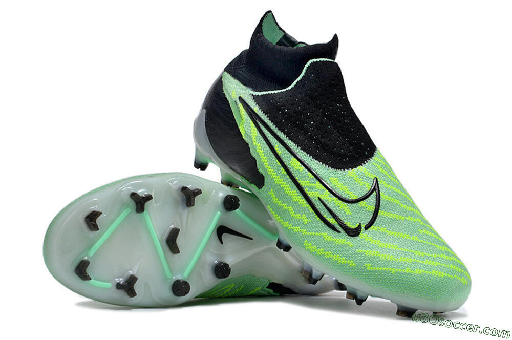 Nike Phantom GX Elite DF FG Firm Ground Soccer Cleats - Green/Black/White 3