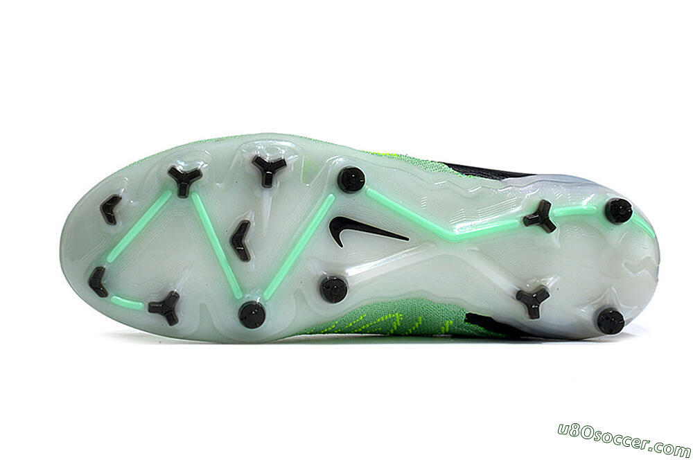 Nike Phantom GX Elite DF FG Firm Ground Soccer Cleats - Green/Black/White 6