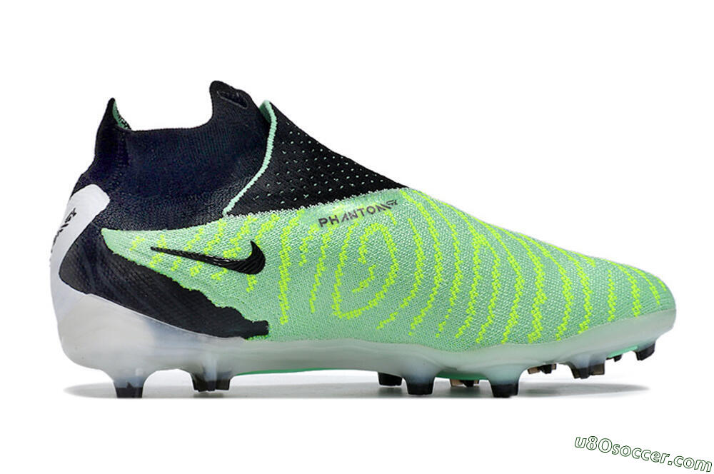 Nike Phantom GX Elite DF FG Firm Ground Soccer Cleats - Green/Black/White 7