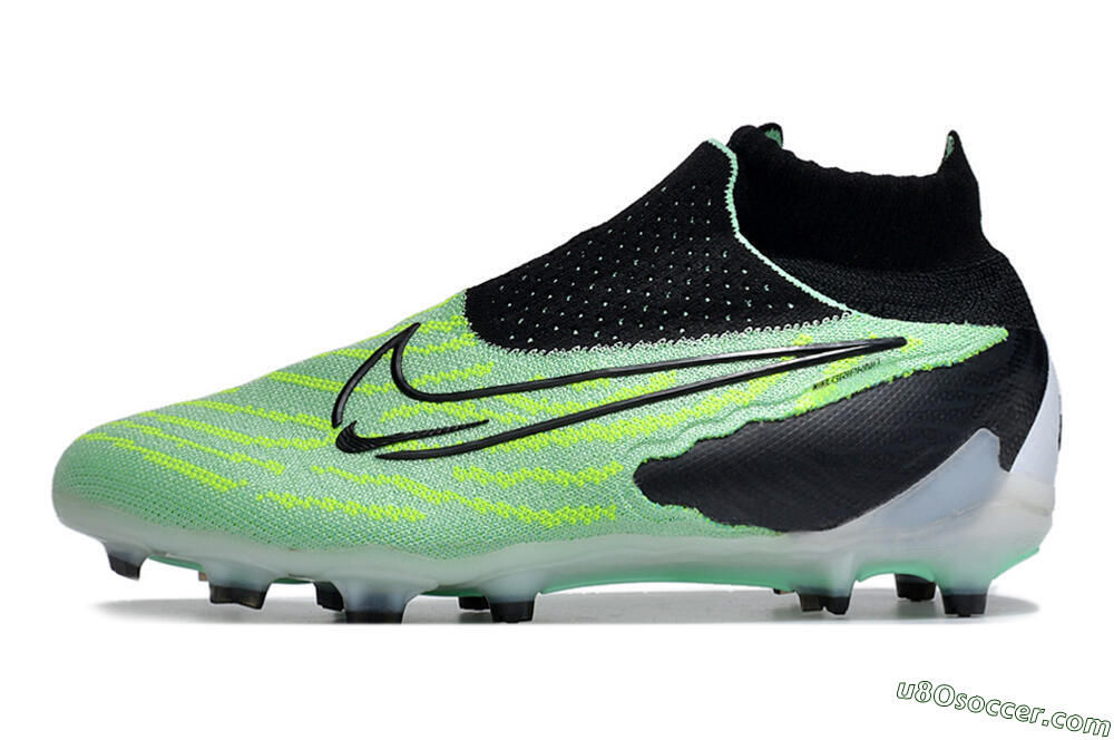 Nike Phantom GX Elite DF FG Firm Ground Soccer Cleats - Green/Black/White 2