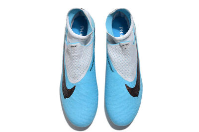 Nike Phantom GX Elite DF FG Firm Ground Soccer Cleats - Blue/White/Black
