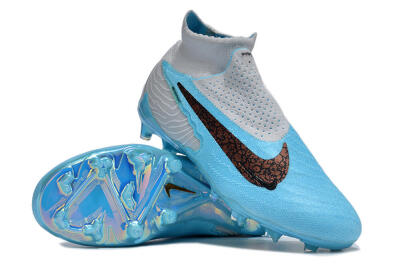 Nike Phantom GX Elite DF FG Firm Ground Soccer Cleats - Blue/White/Black