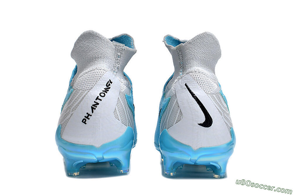 Nike Phantom GX Elite DF FG Firm Ground Soccer Cleats - Blue/White/Black 5