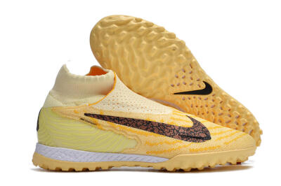 Nike Phantom GX Elite DF Link TF Artificial Turf Soccer Shoes - Yellow/Black/Brown