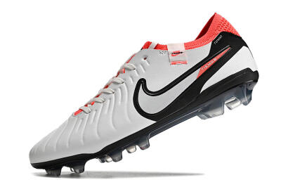 Nike Tiempo Legend 10 Elite FG Firm Ground Soccer Cleats - White/Black/Red
