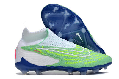 Nike Phantom GX DF Elite FG Firm Ground Soccer Cleats - Green/White/Blue
